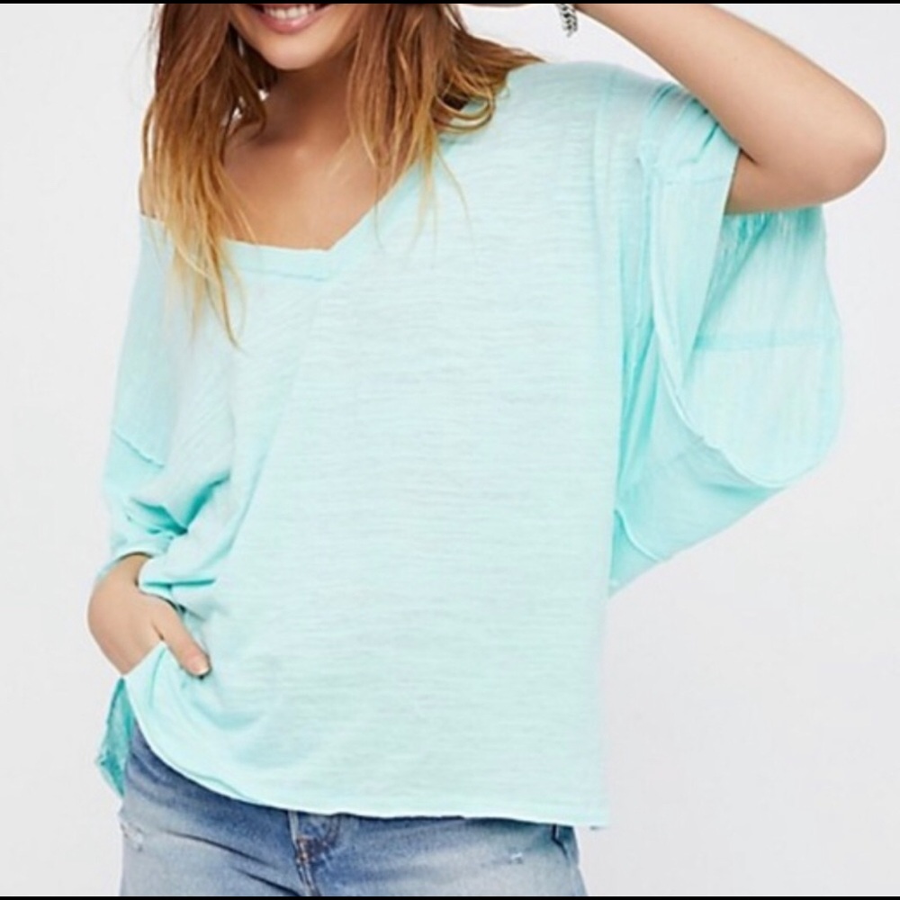 🛒 🎊🎊HP We the Free Mint Dolman Oversized Top XS